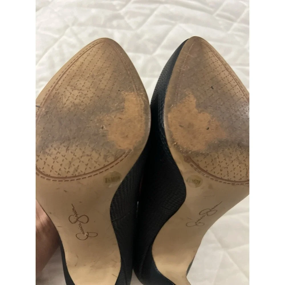 Jessica Simpson Parisah Platform Pump‎ Snake Print Black 8.5
